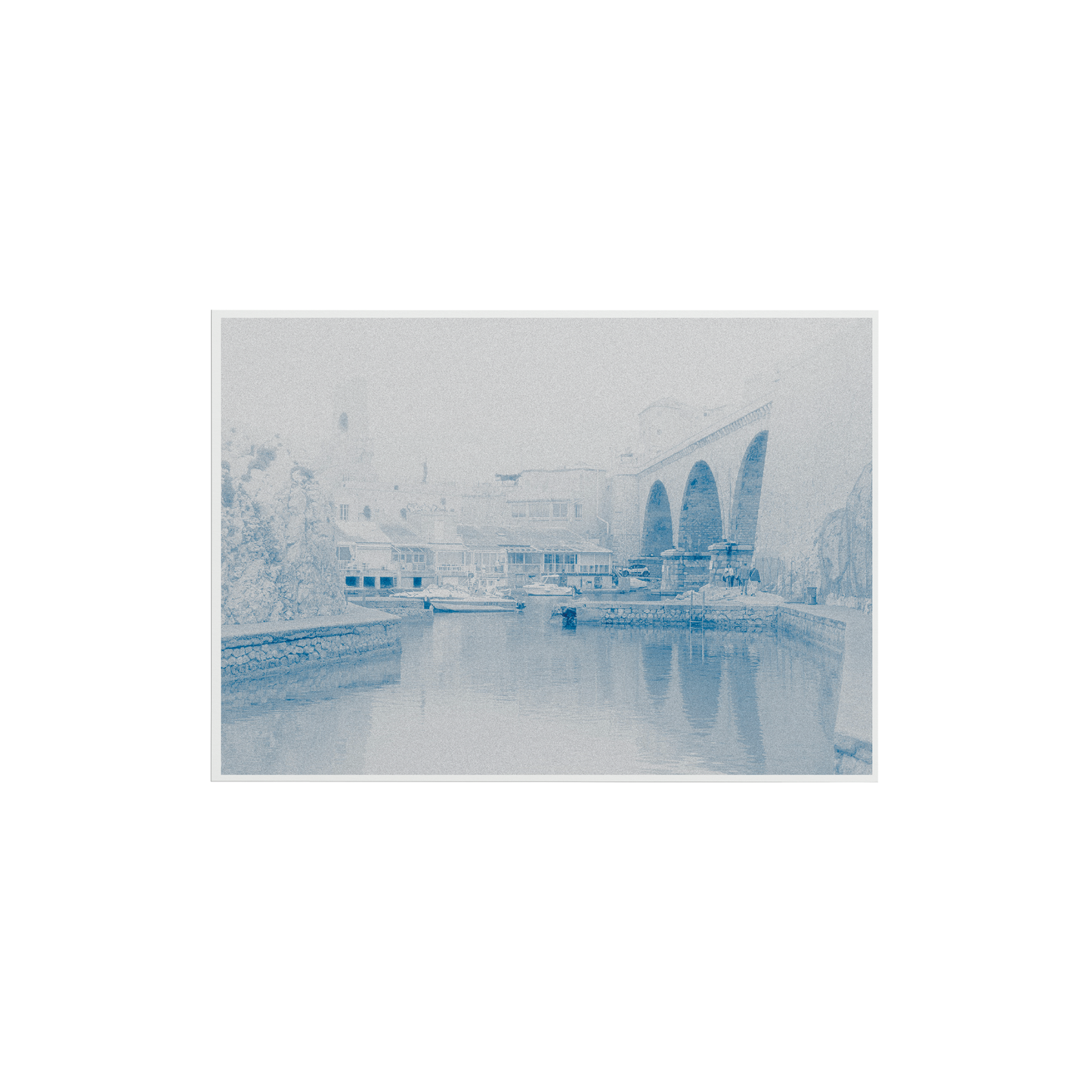 4 cartes postales - Érosion chromatique